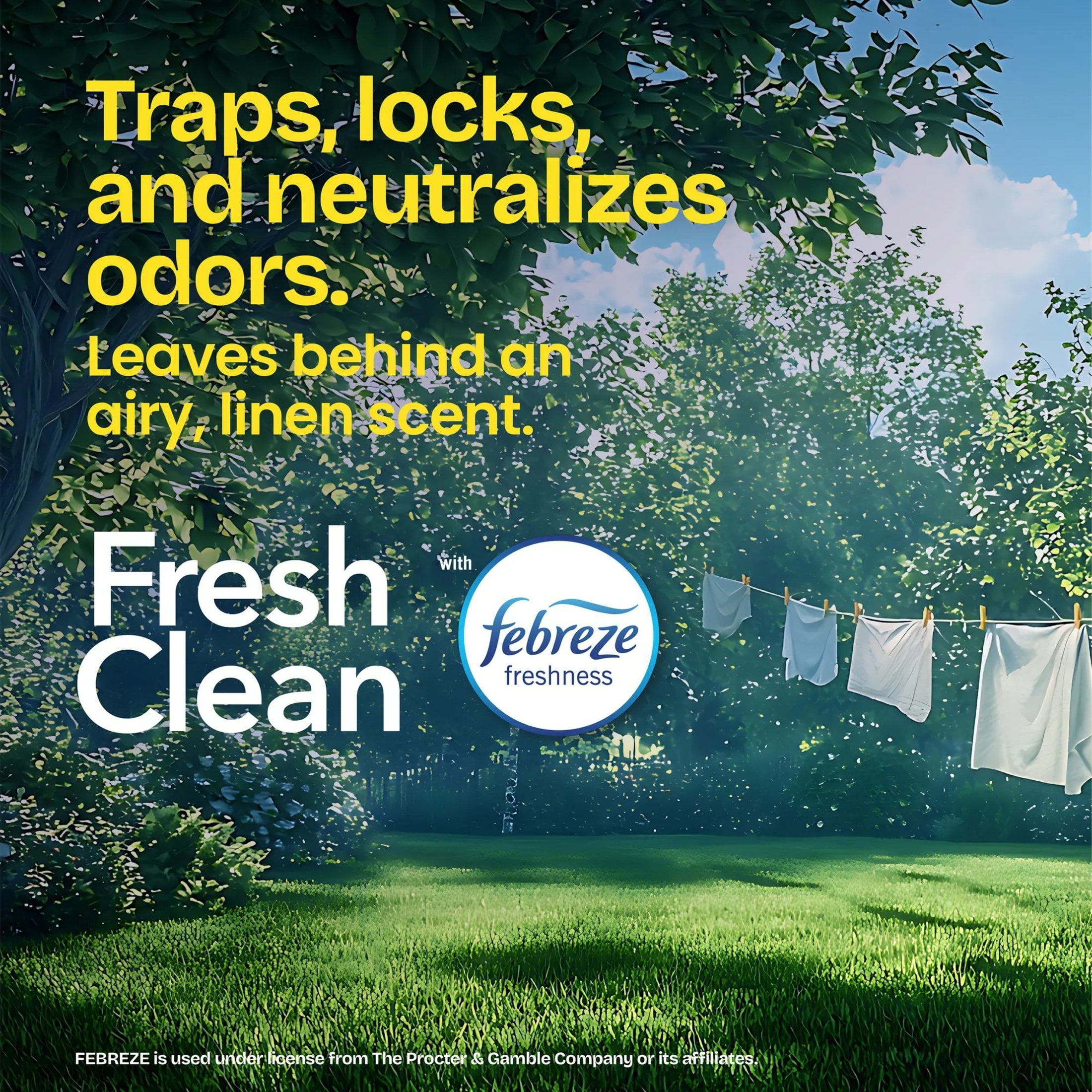 (3 pack) Glad ForceFlex Tall Kitchen Drawstring Trash Bags, 13 Gallon, Gain Fresh Clean with Febreze Freshness, 120 Count