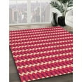 thumbnail image 3 of Ahgly Company Machine Washable Indoor Round Transitional Crimson Red Area Rugs, 6' Round, 3 of 7