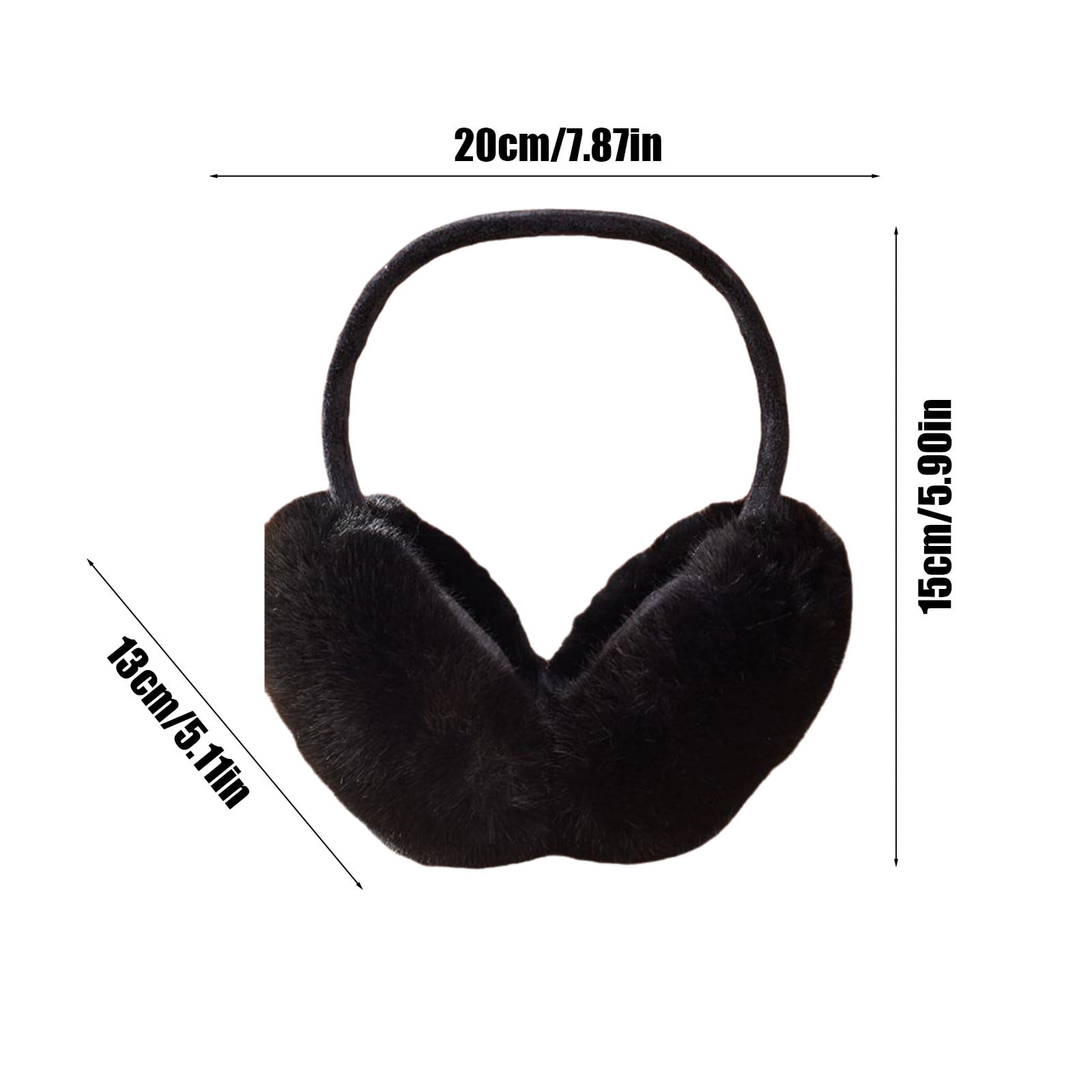 Cache-oreilles En Peluche Pour Femme - Pliable Et Réglable - Cache