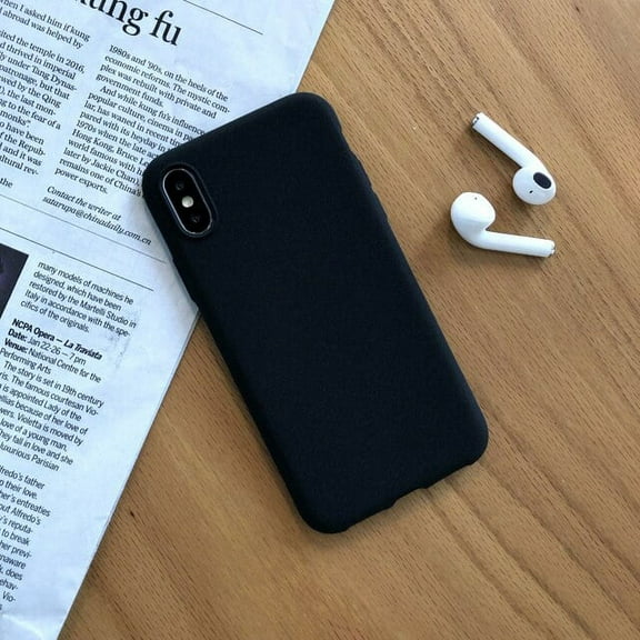 Black Color Frosted Phone Case For iphone 8 Plus 7 6S 6 Plus SE 2020 12 11 Pro XS Max XR X Silicone Cases Soft TPU Back Cover