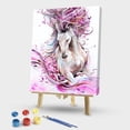 thumbnail image 2 of Cuadros Decorativos Kit de pintura por números DIY flor caballo lienzo pintado a mano cuadro de arte al óleo Wdftyju embutido en tela, 2 of 9