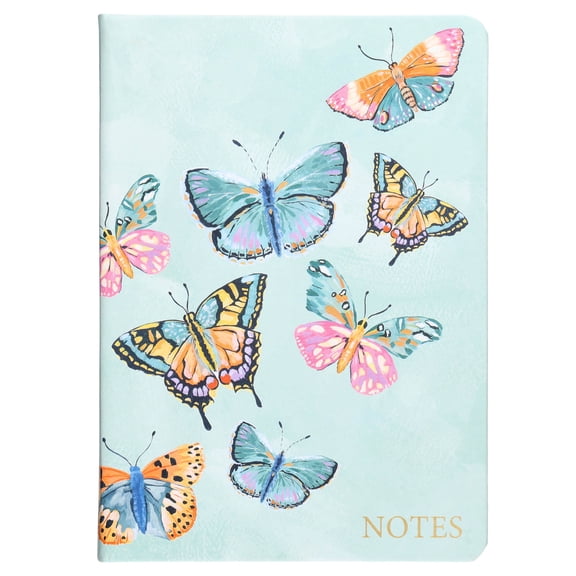 Pen+Gear Ruled Journal, Butterfly Cover, 6 x 8 inches, 256 Pages