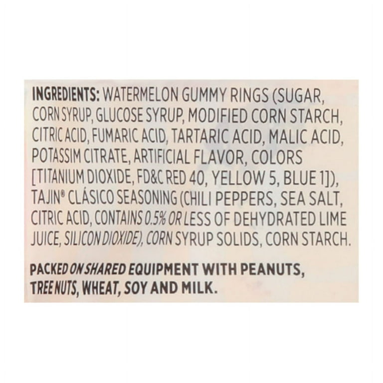 (3 pack) Snak Club Tajin Watermelon Gummy Rings