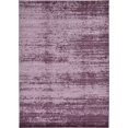 thumbnail image 1 of Unique Loom Del Mar Collection Contemporary Transitional Area Rug, 7 x 10 Feet, Violet/Eggplant Purple, 1 of 2