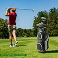 thumbnail image 4 of Costway 9 PCS Men's Complete Golf Club Set Right Handed with 460cc Alloy Driver Irons Gray, 4 of 10