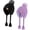 Black & Purple, variant on Kids Beanie Hat Children Boys Girls Winter Warm Knit Soft Cap 2 Pack