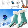 thumbnail image 3 of Heated Socks for Women Men, Upgraded Rechargeable Electric Heated Socks, Electric Heated Socks Foot Warmer for Hunting, Camping, Hiking, Skiing, Walking, Fishing, Cycling, Outdoor Work (D#), 3 of 7