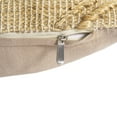 thumbnail image 5 of HomeRoots 549455 22 in. Natural Trellis Jute Throw Pillow with Embroidery, 5 of 5