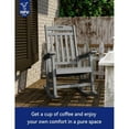 thumbnail image 7 of WINSOON Outdoor Rocking Chair, Poly Lumber Patio Rocker Chair with High Back Set Of 4 (Gray), 7 of 7