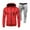 Red, variant on VBTAPA Men's Tracksuit 2 Piece Set Long Sleeve Zip Up Hoodie Sweatsuits Athletic Jogging Suit Solid Casual Sports Outfits with Pockets Black L