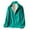 Green, variant on Essentials Women's Jacket Casual Print Fleece Lined Zipper Fashion Long Sleeve Stand Collar Wool With Pocket Coats