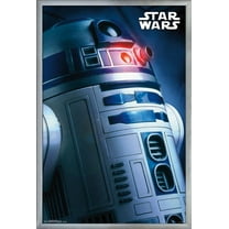 24X36 Star Wars - R2-D2 Profile Wall Poster, 24" x 36", Framed