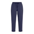 thumbnail image 4 of Mifsaly Cotton Joggers for Women Straight Leg Comfortable Sweatpants Cuffed Hem Lightweight Hiking Pants Workout Athletic Casual Outdoor Causal Clothes with Pockets XL, 4 of 8