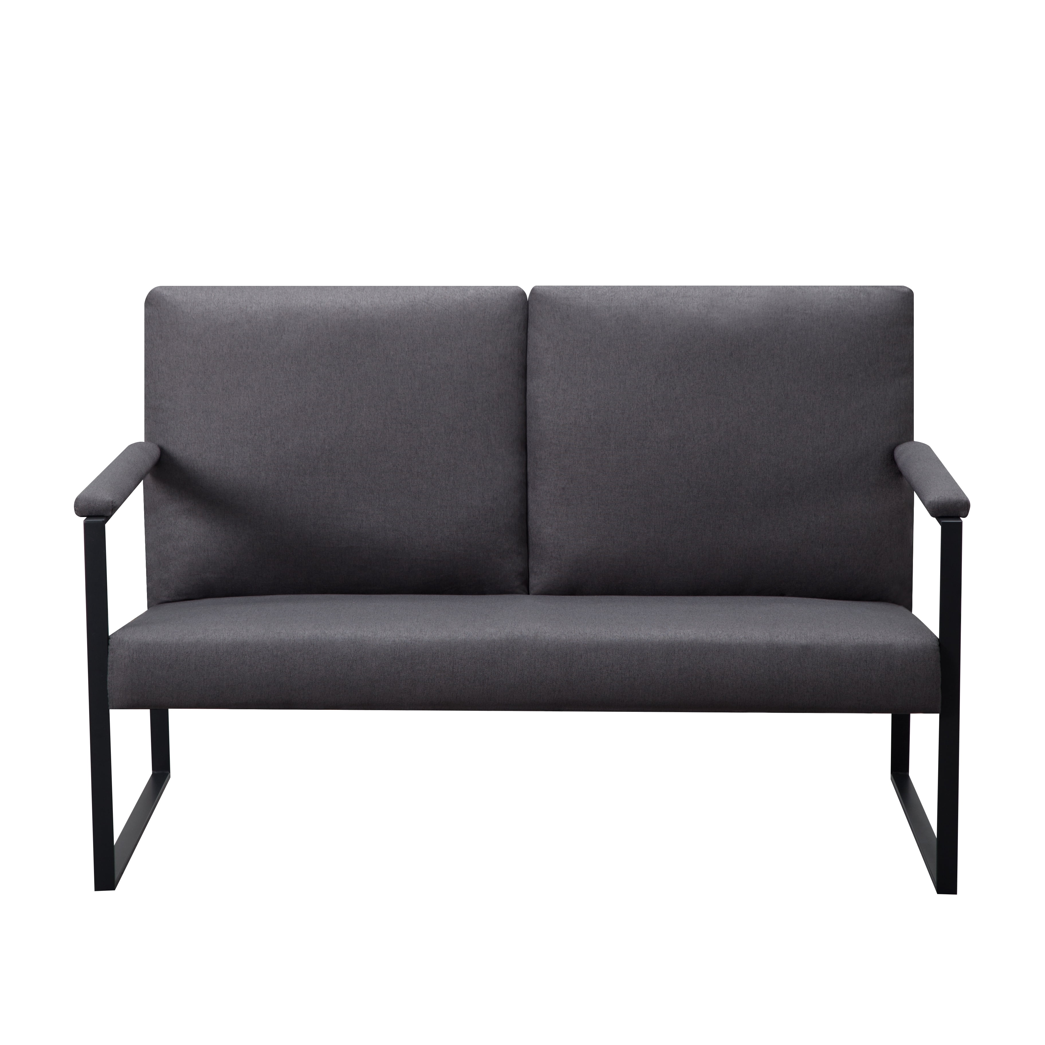 Gewnee 49.2-inch Metal Frame Loveseat Sofa Couch Stylish, Durable and Comfortable Seating for Living,Office,Multiple Spaces