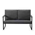 thumbnail image 3 of Gewnee 49.2-inch Metal Frame Loveseat Sofa Couch Stylish, Durable and Comfortable Seating for Living,Office,Multiple Spaces, 3 of 12