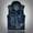 Dark Blue, variant on Puntoco Men's Denim Vest Casual Slim Fit Sleeveless Jacket Outdoor Jean Vests Black-A XL(XL)