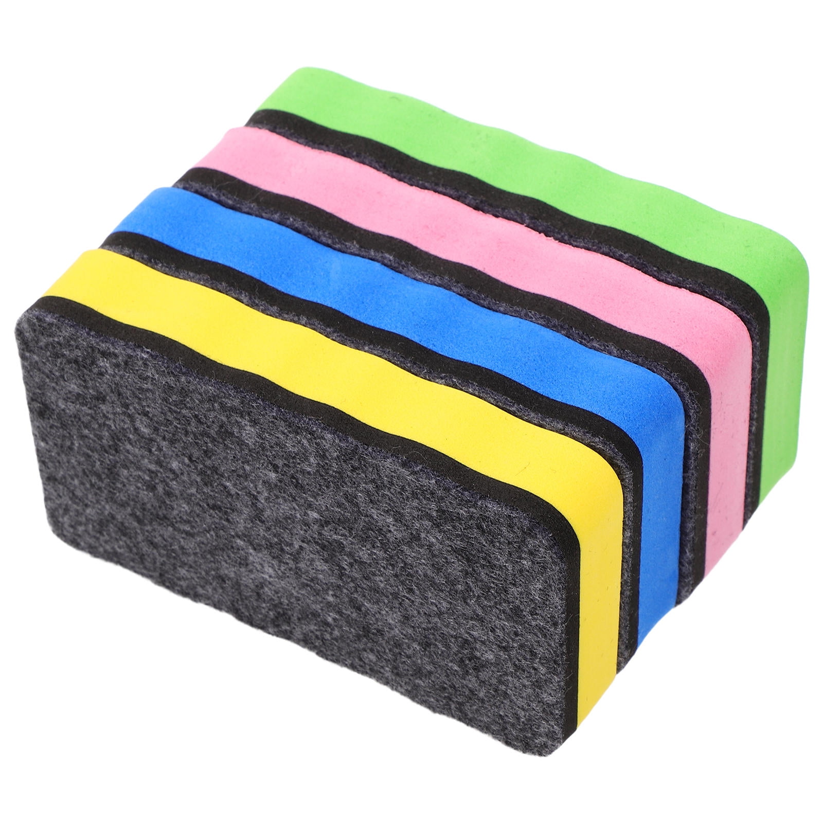 PTOOTP 4pcs Whiteboard Eraser Kit Felt Blue for Classroom Home Offices Use