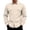 Beige, variant on Men's Basic Long Sleeve Shirt with Two Pockets - Relaxed Fit Button Front Top, Functional Shirt for Men, Versatile Button Down Shirts for Men Leisure