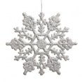 thumbnail image 1 of 6.25 in. Silver Glitter Snowflake 12-Pvc Bx, 1 of 1