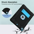thumbnail image 3 of Case for iPad mini4, Slim Heavy Duty Shockproof Rugged Protective Case ,Black+Blue, 3 of 4