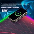 thumbnail image 2 of Wireless Charging Mouse Pad Large RGB Gaming Desk Mat 13 Light Modes Mousepad 31.5x11.8 Colorful Block Swirl, 2 of 6