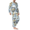 thumbnail image 3 of Bingfone Men'S Pajama Set 2 Piece Loungewear Pjs, Long Sleeve With Pajama Pants-Balloon Vintage, 3 of 9