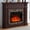 Cherry 45", variant on HIUU 45"Electric Fireplace with Mantel White,Mantel with Electric Fireplace Modern,Fireplaces Heater with Remote Control,Faux Fireplace Insert with Stacked Stone Surround For Living Room