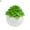 Style#3, variant on 1 Pack Artificial Succulents in White Geometric Ceramic Pots | Mini Indoor Fake House Plants - Round Shape