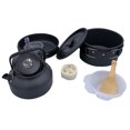 thumbnail image 2 of Camping Hiking Cookware Set Portable Picnic Cookware Kit Alumina Pot Frying Pan Set Travel Cooking Accessory, 2 of 6