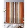 thumbnail image 3 of Burnt Orange Brown Sheer Curtains 96 Inch Length 2 Panels Set, Farmhouse Vintage Wooden Voile Window Treatment Semi Sheer Long Curtains Drapes for Bedroom/Living Room/Kitchen 52"x96"x2, 3 of 7