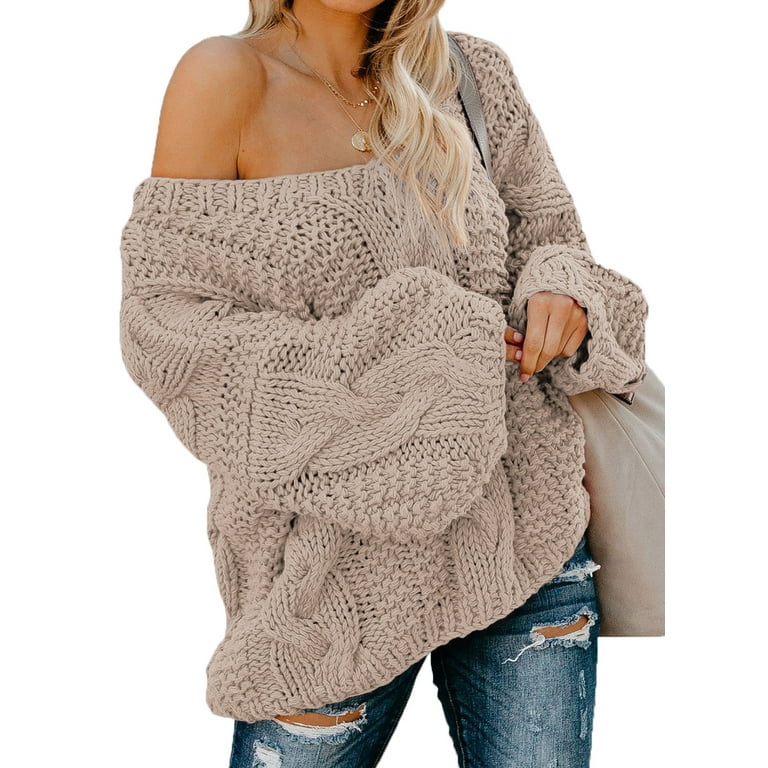 Women Zip Up Knit Sweater Long Sleeve Lapel Collar Ribbed Knit Pullover  Sweater Loose Slouchy Jumper Tops, Aa Full Zip, Small : :  Clothing, Shoes & Accessories