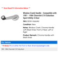 thumbnail image 2 of Window Crank Handle - Compatible with 1981 - 1986 Chevy C10 Suburban Sport Utility 4-Door 1982 1983 1984 1985, 2 of 2