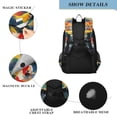 thumbnail image 4 of FORMRS Unisex School Backpack 17" Student Travel Bag with Laptop Compartment, Colorful Goldfish, 4 of 7