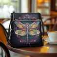 thumbnail image 3 of Kuiaobaty Dragonfly Print Vegan Leather Crossbody Bag for Women, Vintage Medium Size Shoulder Purse Crossbody, Sturdy Waterproof Messenger Handbag with Adjustable Strap for Travel, 3 of 7