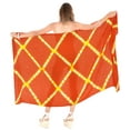 thumbnail image 2 of HAPPY BAY Women's Swimwear Coverups Skirt Beach Long Beachwear Pareos Summer Wraps Vacation Sarong Beach Swim Cover ups for Women One Size Orange, Tie Dye, 2 of 5