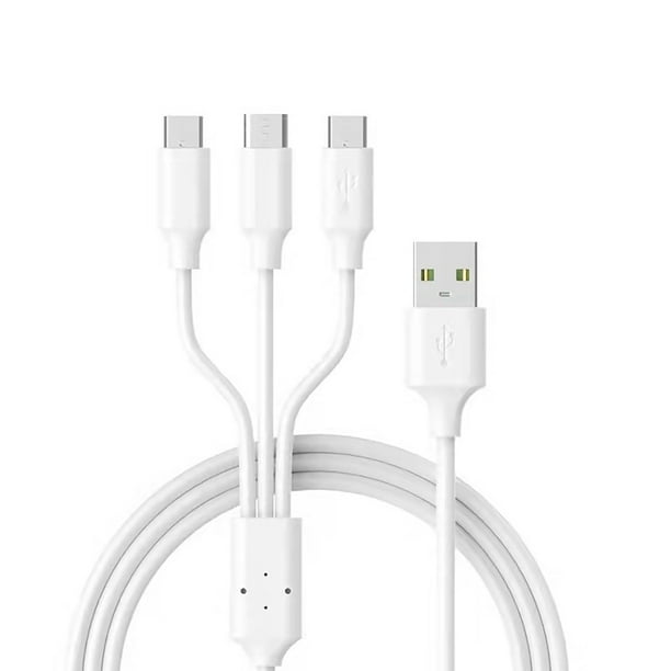Carga para Mirco-usb Carga Tres-en-uno Portátil Inteligente Adecuado Tipo-C Teléfono &Cargador