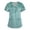 Green, variant on Scrub Shirts for Women Working Tops Floral V Neck Short Sleeve Scrubs