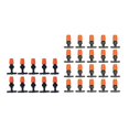 thumbnail image 2 of 4/7mm 1/4 Misting Nozzle Irrigation Misting Drip Nozzle Garden Irrigation Nozzle for Greenhouse Garden Lawn Patio Watering, 2 of 5