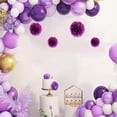 thumbnail image 2 of serony Paper flower ball plum 7401, 2 of 9