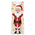 thumbnail image 3 of Santa Spreading Christmas Cheer! Women's Fashion Casual Dress Summer Stand Up Collar Ruffles Sleeve Dress Elegant Dresses, 3 of 4