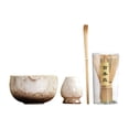 thumbnail image 3 of Matcha Tea Juego de té japonés Regalo Matcha Cerámica Matcha Kit Matcha Bowl With Spout 4 piezas blancas, 3 of 9