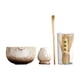 thumbnail image 3 of Herramientas de té japonesas que incluyen batalla de matcha y tazón de cerámica 4 piezas blancas, 3 of 9