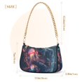 thumbnail image 3 of FORMRS Womens Shoulder Bag with Chain Strap Clutch Purse Cute Tote Handbag, Glowing Jellyfish, 3 of 7