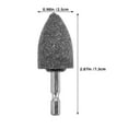 thumbnail image 2 of OUNONA 10Pcs Grinder Drill Brown Sharpening Tips For Drills Rotary Tools Metal Plastic, 2 of 8