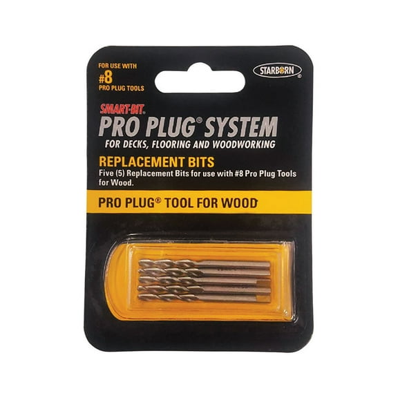 Starborn Pro Plug Stainless Steel Drill Bit Set Hex Shank 5 pc