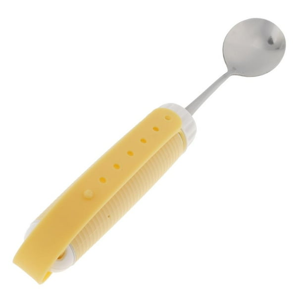 Swivel Comfortable Grip Spoon Adaptive Utensil Eating Aids for Elderly