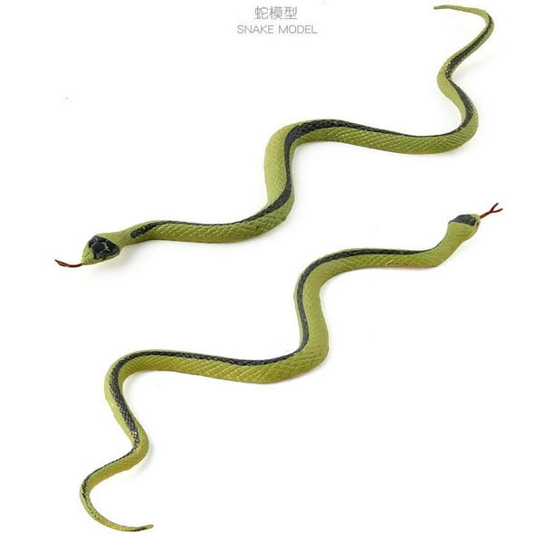 TOYANDONA Lot De 8 Serpents En Caoutchouc Réalistes Faux Serpents J Pour Objets De Scene De Jardin Pour Effrayer Les Ois Am