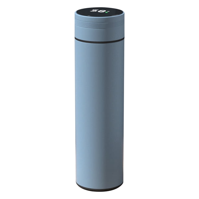 Cagogo under $5 Insulated Water Bottle, Smart LED Display Insulated Water Bottle,Temperature Display Vacuum Coffee Tumbler,Tea Infuser Travel Thermos Bottle,480ml Hot Cold Beverage Container