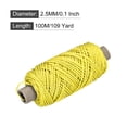 thumbnail image 2 of Torcida Albañil Línea Nylon Cordel Cuerda Cordón Amarillo 100M/109 Yardas 2.5mm Diámetro para Redes, Paisajismo, Hogar Mejora, Bricolaje Proyecto, Artesanía, Albañilería Unique Bargains cuerdas, 2 of 6