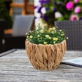 thumbnail image 4 of OUNONA Bamboo Woven Flower Pot Rustic Style For Balcony 1Set, 4 of 8